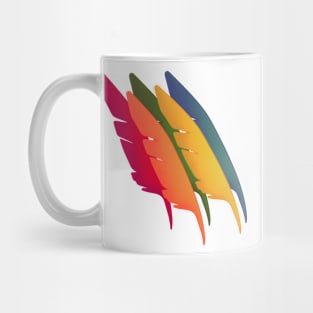 Rainbow Feathers Mug